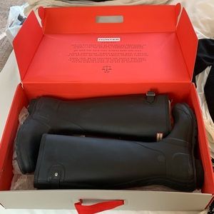 HUNTER original black adjust tall boots